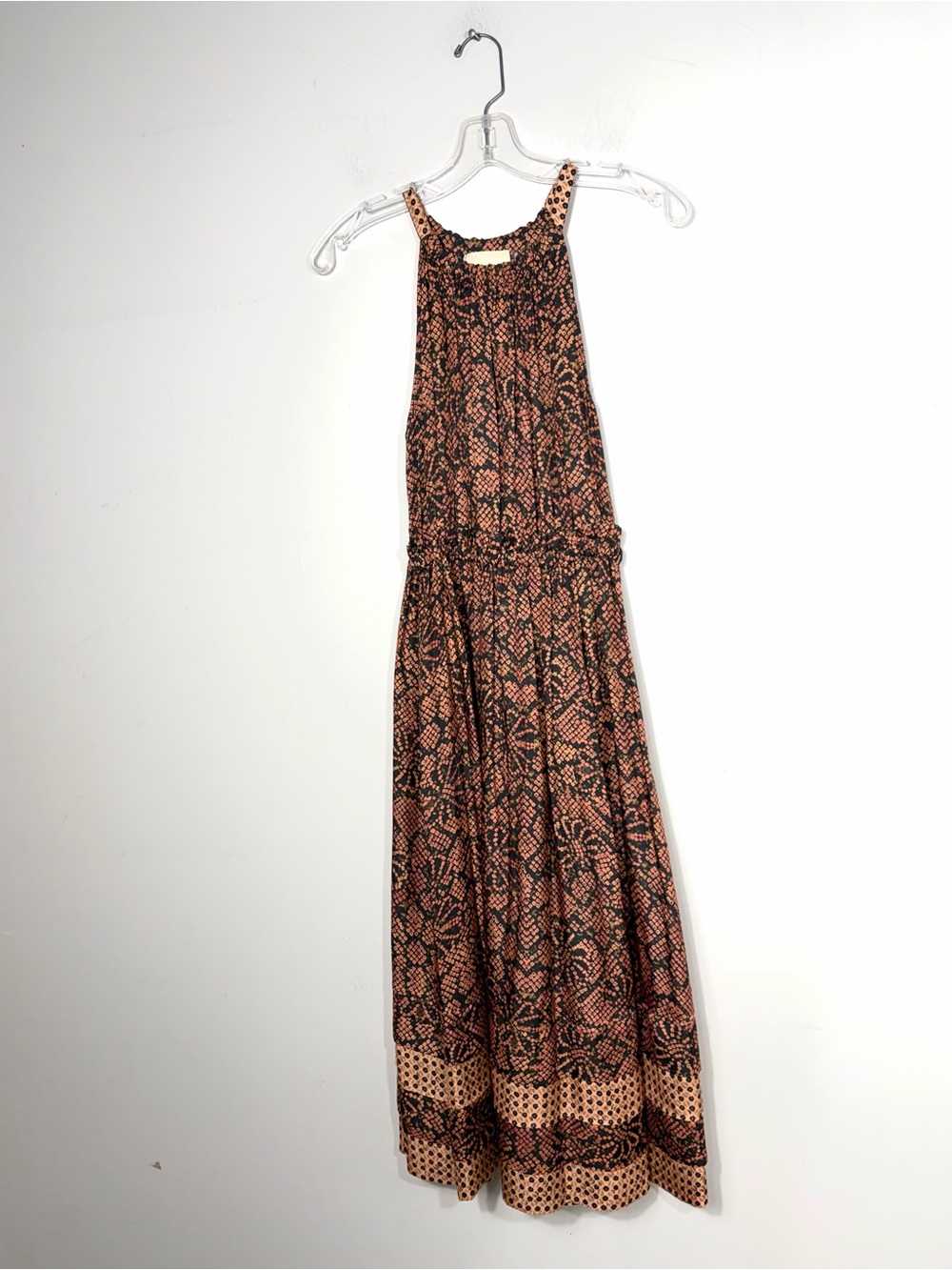 Ulla Johnson Silk Blend Printed Maxi Dress Sleeveless Boho Tiered Size 0 - Picture 2 of 4
